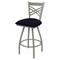 Holland Bar Stool Co. 30" Swivel Bar Stool, Nickel Finish, Canter Twilight Seat X820